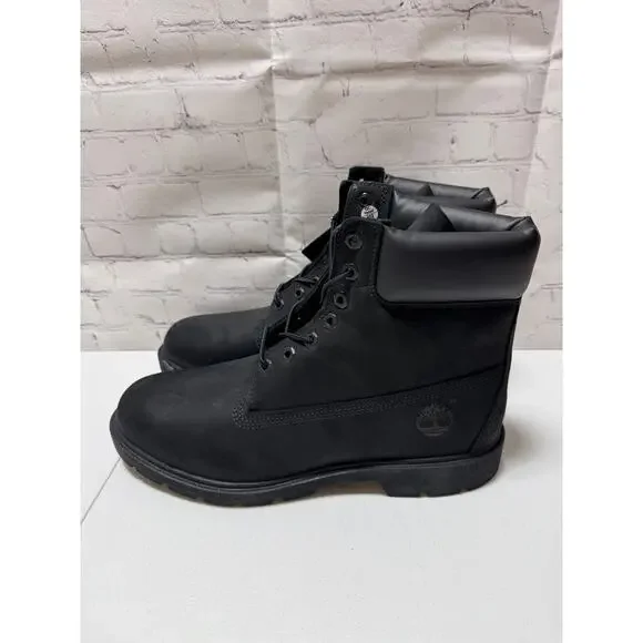 Timberland Classic 6-Inch Waterproof Black Nubuck Boots – Men’s Size 9.5 NEW/NIB - Picture 3 of 9